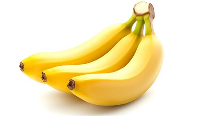 Bunch of bananas isolated on white background