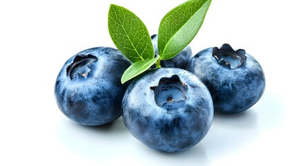 Obraz premium Fresh blueberry isolated on white background