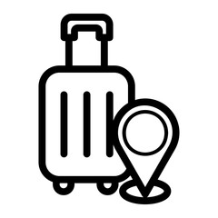 travel Line Icon