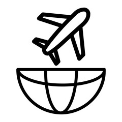business travel Line Icon