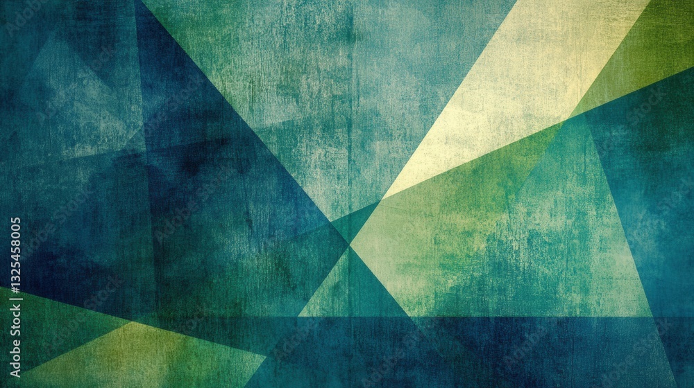 Poster Dynamic background of intersecting trend lines merging into a data grid representing political and economic analysis with cool tones