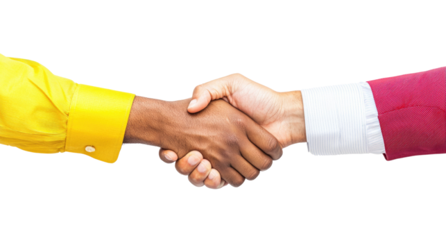 Hands of Business Partners Shaking in Agreement and Collaboration After Successful Negotiation