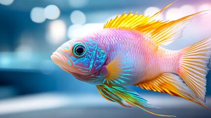 Vibrant Tropical Fish, Aquarium, Underwater - Vibrant Colors