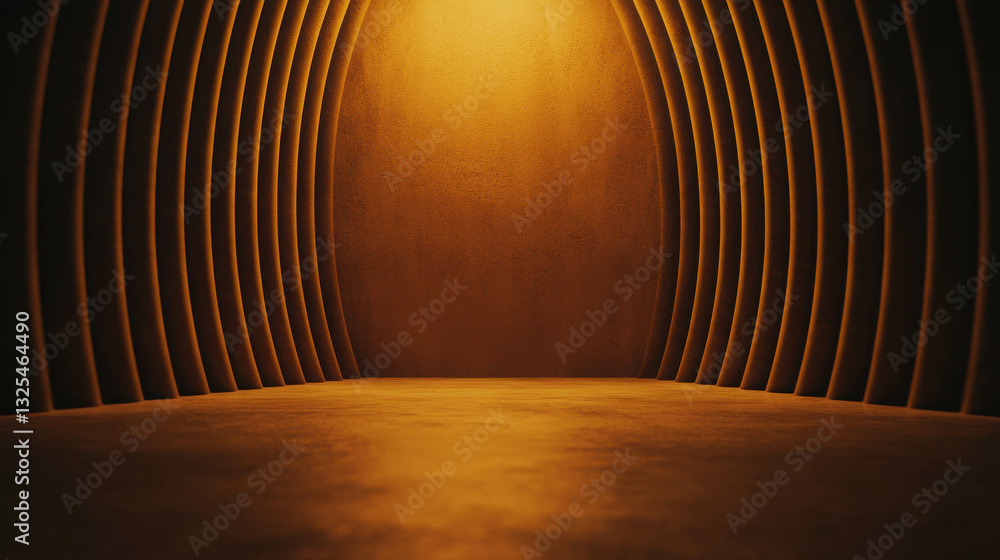 Poster mesmerizing surreal composition with blending shades in a musical setting of soft lighting