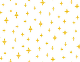 golden stars element design transparent background