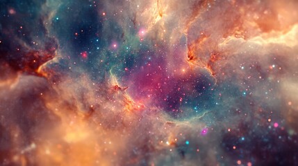 Fototapeta premium Luminous cosmos nebula a majestic ethereal expanse of stellar wonder