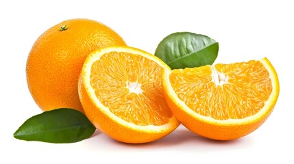Fototapeta premium orange isolated on white background