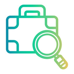 luggage Line Gradient Icon