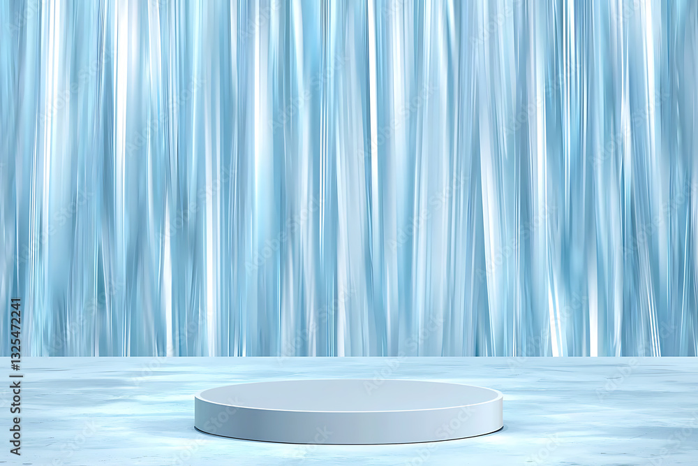 Poster elegant stage design for presentations minimalist studio visual content serene atmosphere centered v