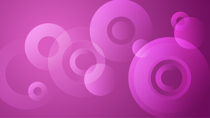 abstract pink circles gradient modern geometric background vector illustration