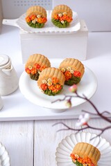 Mooncakes on a plate