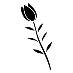 flower vector isolated icon