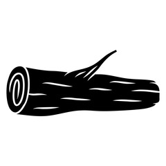 trunk wood icon vector