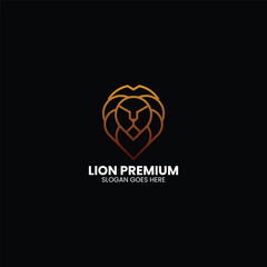 Lion Premium Gradient Colorful Logo