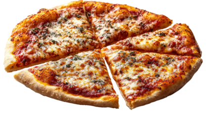 Savory Slice: A mouthwatering pizza, expertly crafted with a crispy crust, rich tomato sauce, and a generous layer of melted cheese.