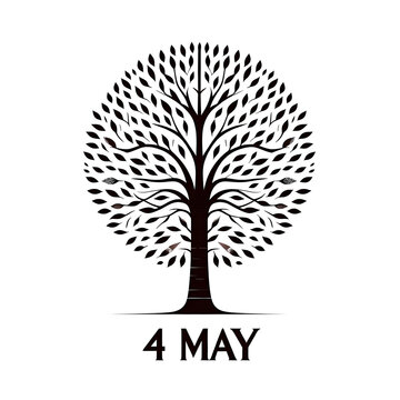 vector black tree