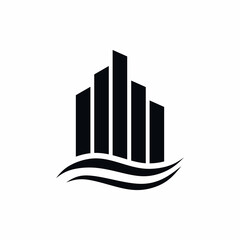 logo design vector abstract template illustration modern symbol simple logo icon building