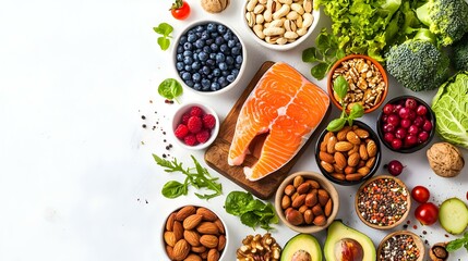 Naklejka premium A set of healthy food