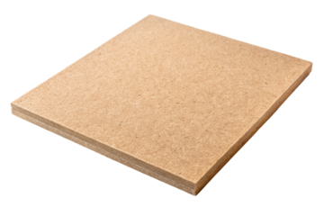 Hardboard ensures smooth surfaces for work