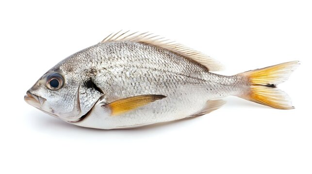 Fish sargo white seabream isolated on white
