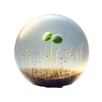 green plant in the glass