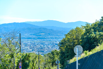和歌山県の遠景と街並み