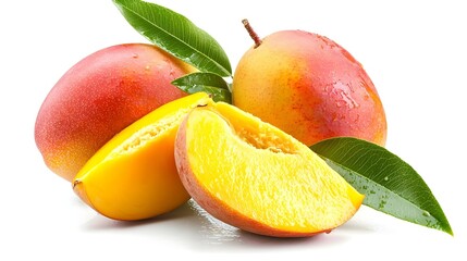Mango fruit isolated on white background