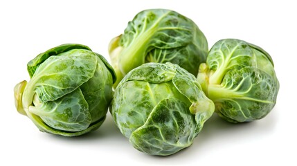 Fototapeta premium Brussel sprout isolated on white background full