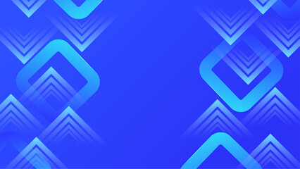 abstract modern blue geometric background with glowing shapes vector illustration, for presentation design, wallpaper, or website background