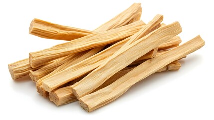 Dried yuba sticks or Fuzhu on white background