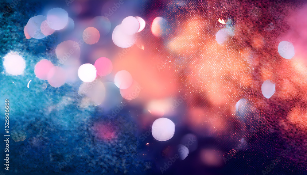 Aufkleber soft, diffused lights create a dreamlike bokeh effect against a textured backdrop of warm and cool t