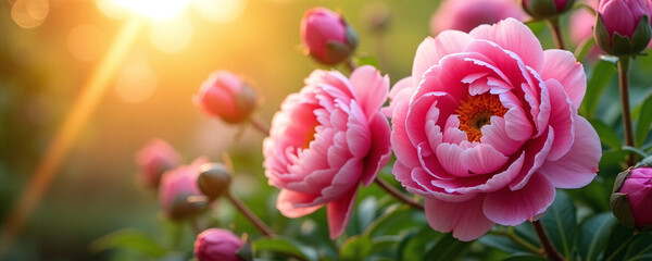 Fototapeta premium pink tulip flowers