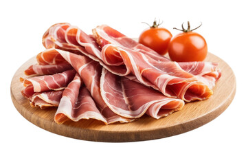 Italian prosciutto crudo or Spanish jamon A gourmet treat for all palates