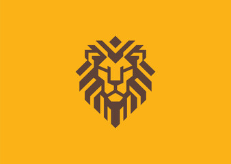 Lion Head Logo – A powerful and majestic lion head, symbolizing leadership, courage, and dominance. © PULO