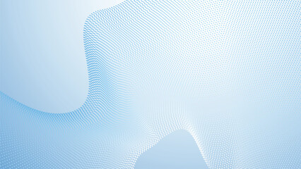 Baby blue gradient with halftone abstract background for backdrop or presentation