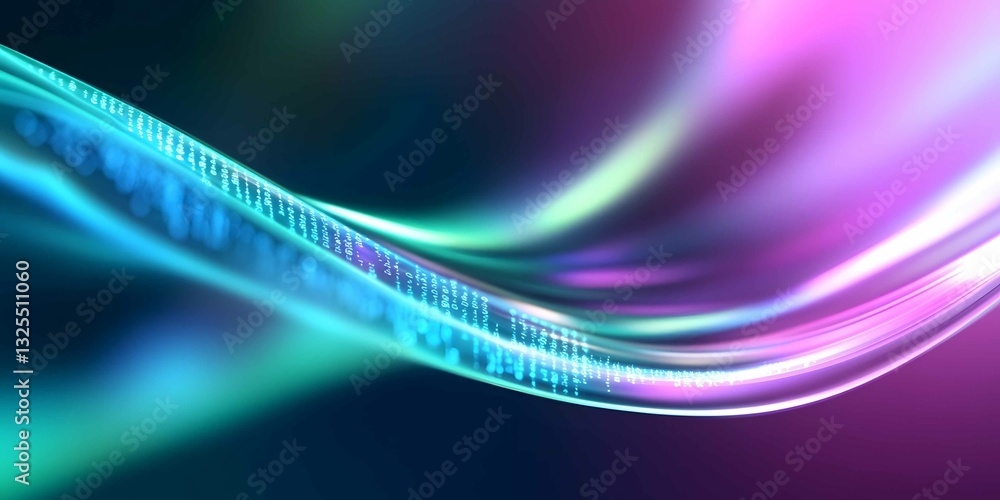 Poster colorful light waves create an abstract background with vibrant patterns for artistic projects and d