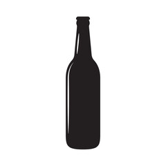 Beer bottle vector icon