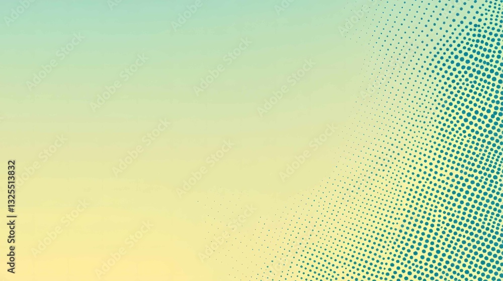 Poster colorful abstract pattern showcasing a gradient blend of soft hues and dotted textures creating a vi