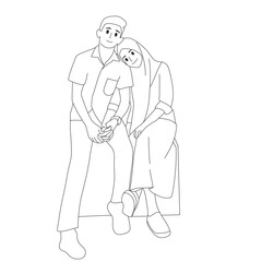 grandfather and granddaughter