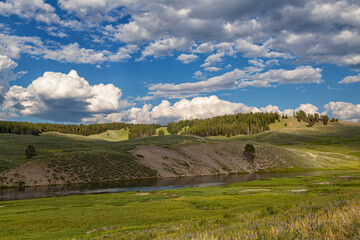 Fototapeta premium Yellowstone National Park in Wyoming