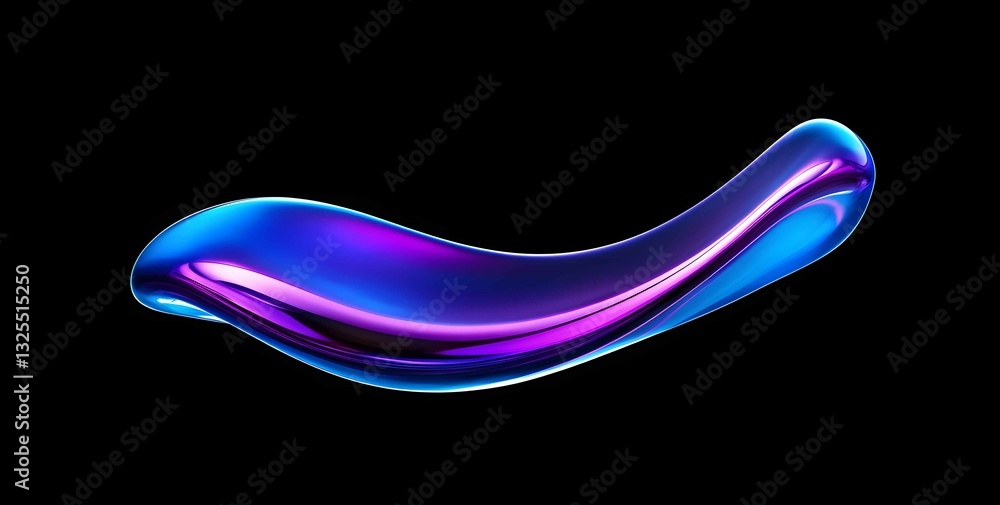 Poster brightly colored light swirls create a mesmerizing design in an abstract setting with a dark backgro