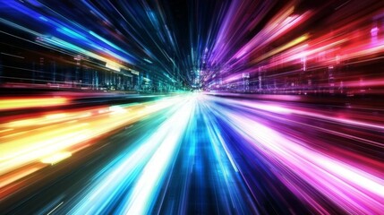 A dynamic backdrop showcasing the incredible speed of digital lights.