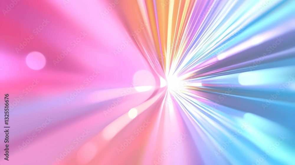 Poster colorful light burst creates a vibrant abstract background with swirling patterns and radiant hues i