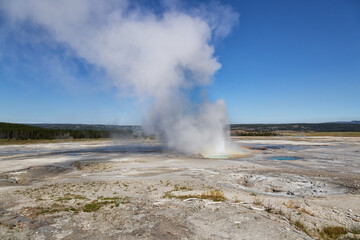 Geyser Basin in Yellowstone National Park