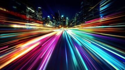 Obraz premium Experience the speed of modern high-speed internet.