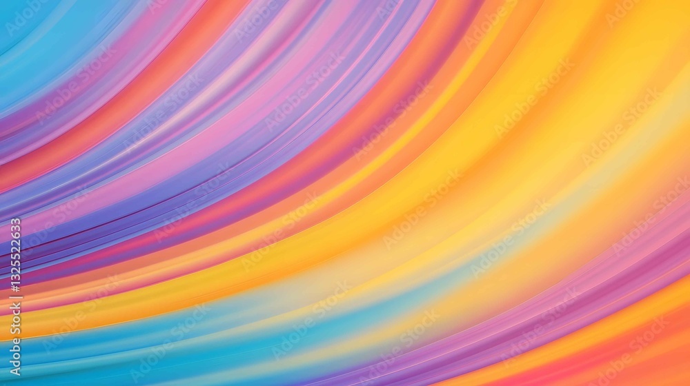 Poster vibrant abstract artwork featuring flowing colors in dynamic lines creating a sense of movement and 