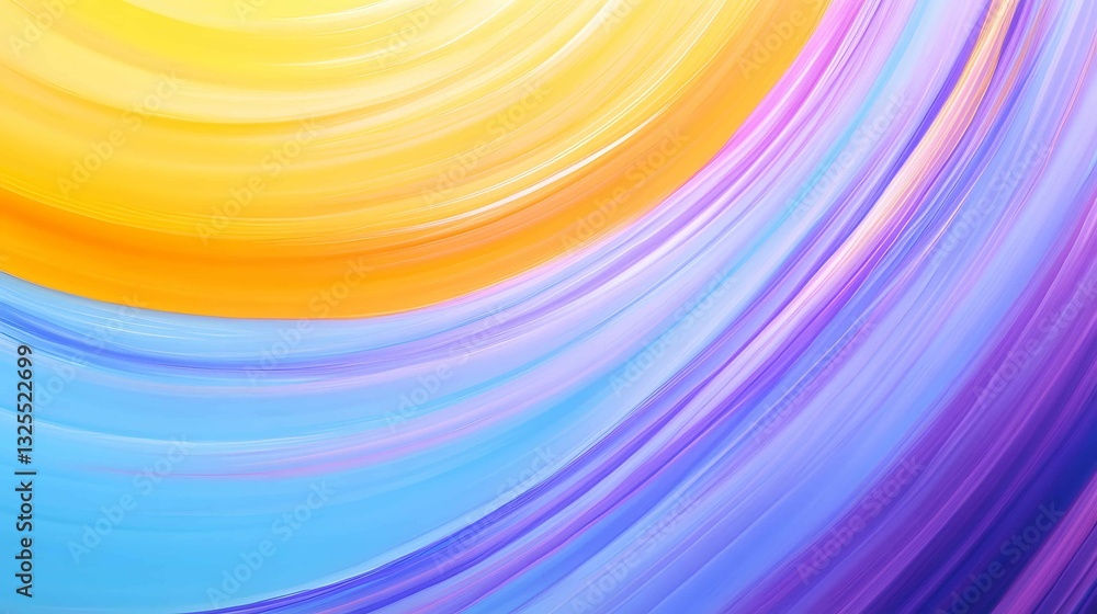 Poster vibrant abstract artwork featuring flowing colors in dynamic lines creating a sense of movement and 