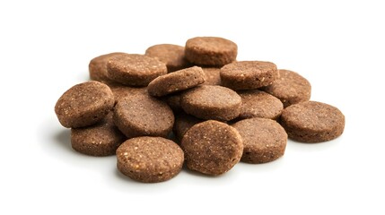 Dog biscuits isolated on white background