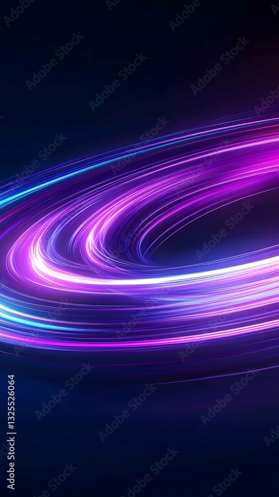 Poster colorful swirling light patterns create a mesmerizing visual display in a dark backdrop, capturing v