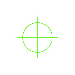 Obraz premium green target icon